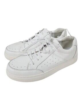 Propet 9 Extra Wide (2E) Classic Low-Top Leather Sneakers - White